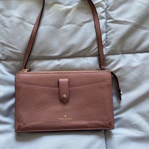 Kate spade cross body bag, mauve color